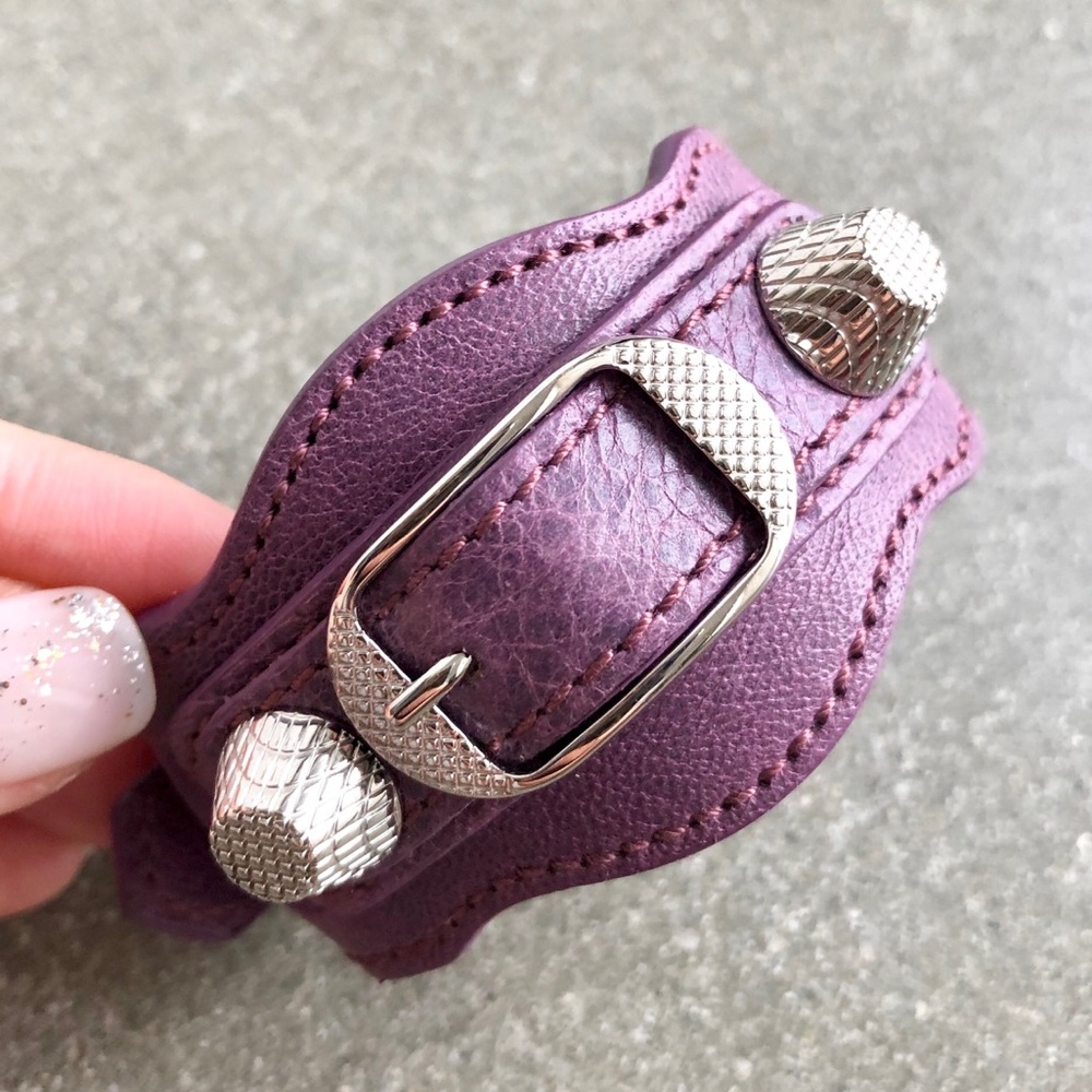 Balenciaga Classic Wrap Leather Bracelet